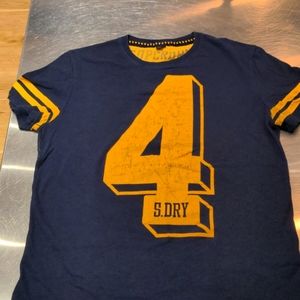 SuperDry Men's XL distress style jersey t -shirt